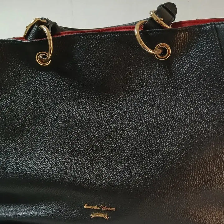 [BUNJANG] Samantha Thavasa Caldwell Square Leather Cross Tote Bag / 사만사타바사 콜드웰 스퀘어 투웨이 가죽 크로스 토트백