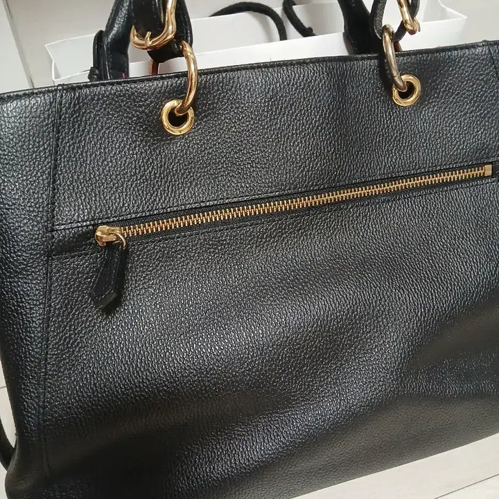 [BUNJANG] Samantha Thavasa Caldwell Square Leather Cross Tote Bag / 사만사타바사 콜드웰 스퀘어 투웨이 가죽 크로스 토트백