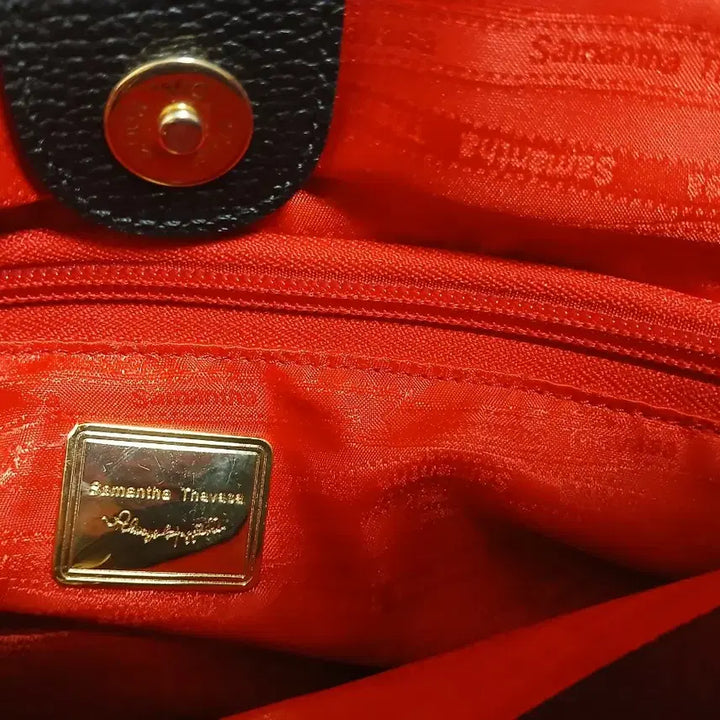 [BUNJANG] Samantha Thavasa Caldwell Square Leather Cross Tote Bag / 사만사타바사 콜드웰 스퀘어 투웨이 가죽 크로스 토트백