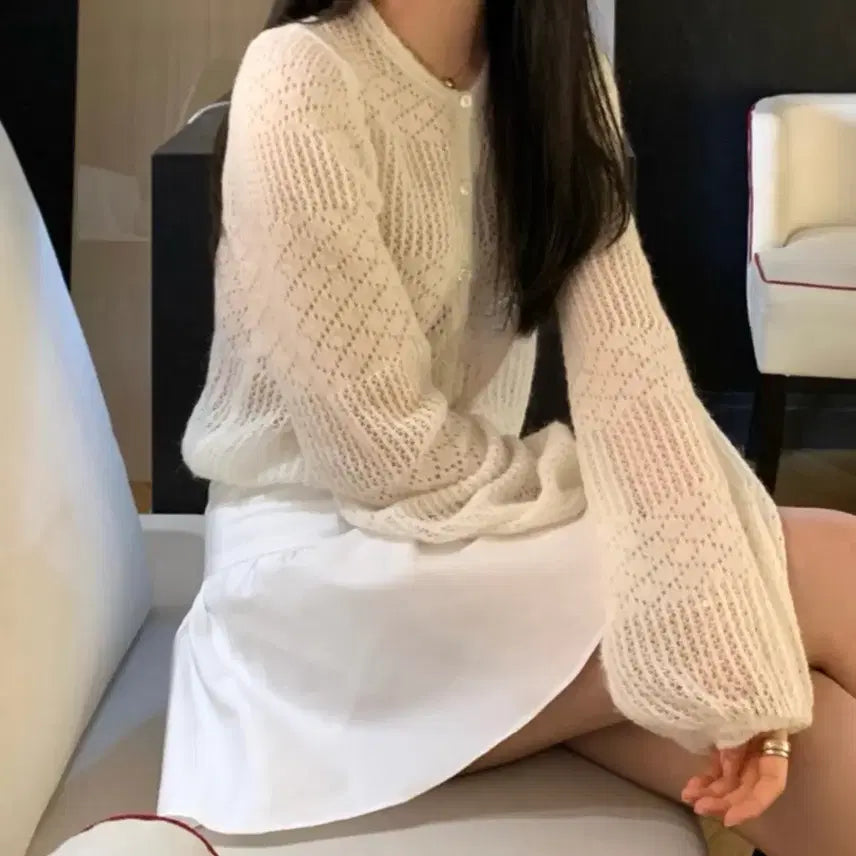 [BUNJANG] Leplair Bel Mohair Cardigan / 르플레인 벨 모헤어 가디건 팝니다