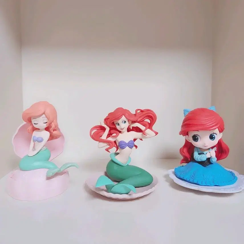 [BUNJANG] Disney Ariel Figure Bundle Set / [일괄가격/박스X] 디즈니 에리얼 피규어(큐포스켓, 가챠)