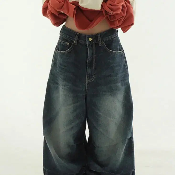 [BUNJANG] Local Mansion Damage Denim Pants / 데미지 데님 팬츠