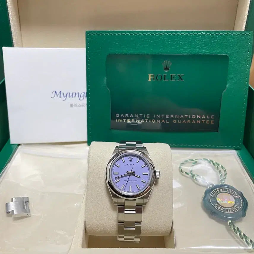 [BUNJANG] Rolex 276200 Lavender Dial Watch / 새상품 선물용 롤렉스 276200 라벤더판 판매합니다~~