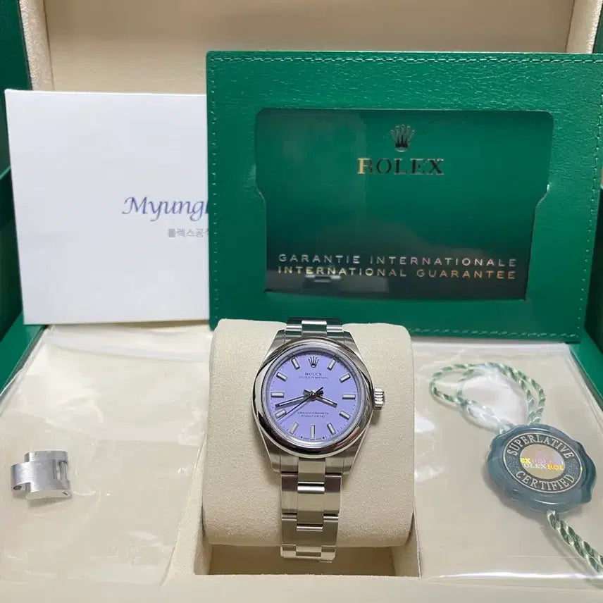 [BUNJANG] Rolex 276200 Lavender Dial Watch / 새상품 선물용 롤렉스 276200 라벤더판 판매합니다~~
