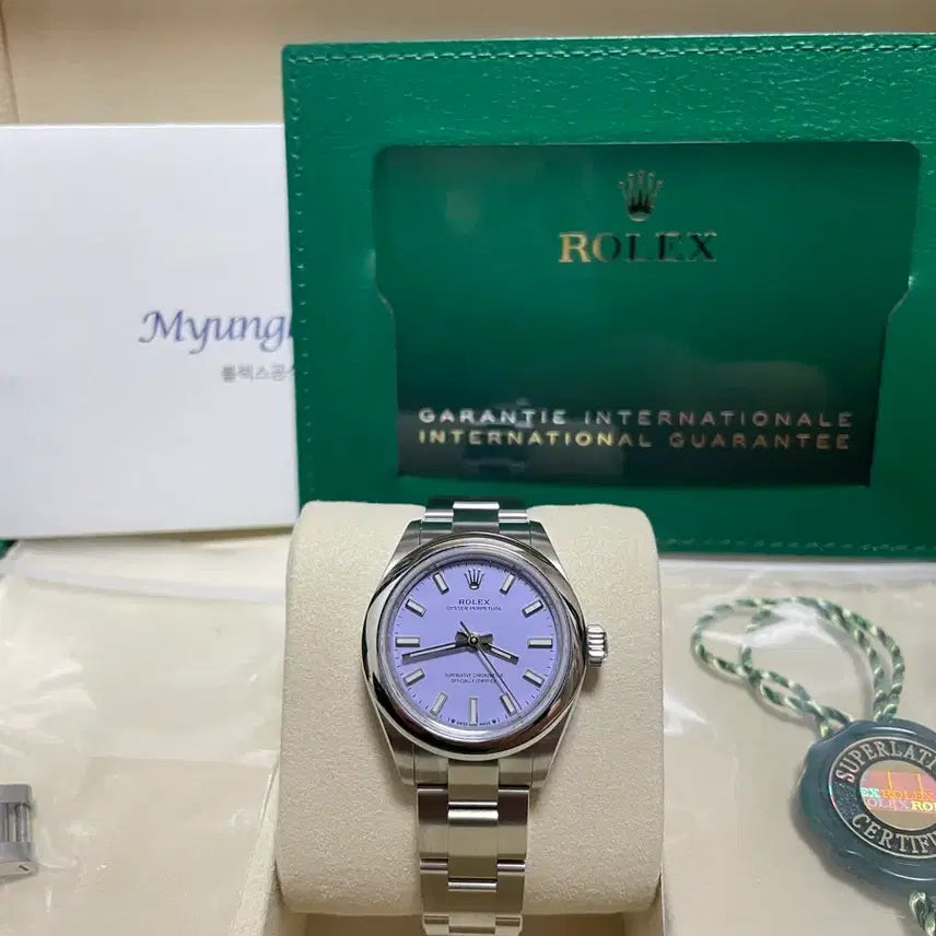 [BUNJANG] Rolex 276200 Lavender Dial Watch / 새상품 선물용 롤렉스 276200 라벤더판 판매합니다~~
