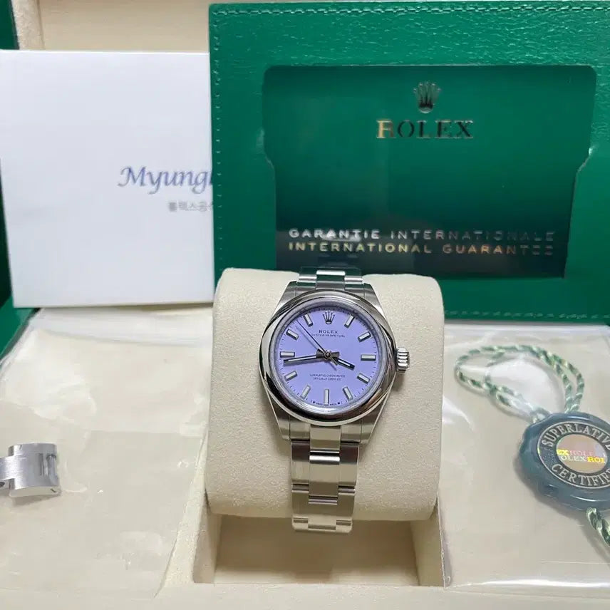 [BUNJANG] Rolex 276200 Lavender Dial Watch / 새상품 선물용 롤렉스 276200 라벤더판 판매합니다~~