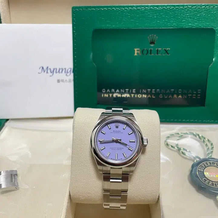 [BUNJANG] Rolex 276200 Lavender Dial Watch / 새상품 선물용 롤렉스 276200 라벤더판 판매합니다~~