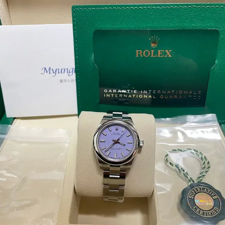 [BUNJANG] Rolex 276200 Lavender Dial Watch / 새상품 선물용 롤렉스 276200 라벤더판 판매합니다~~