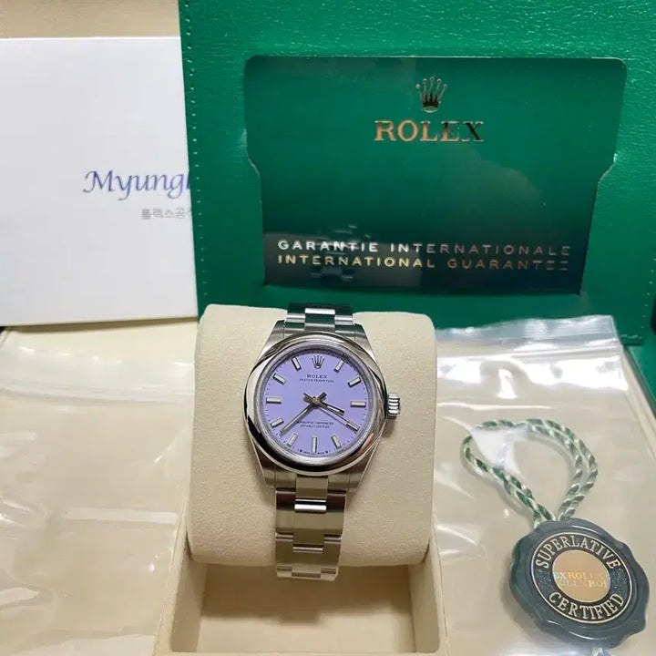[BUNJANG] Rolex 276200 Lavender Dial Watch / 새상품 선물용 롤렉스 276200 라벤더판 판매합니다~~