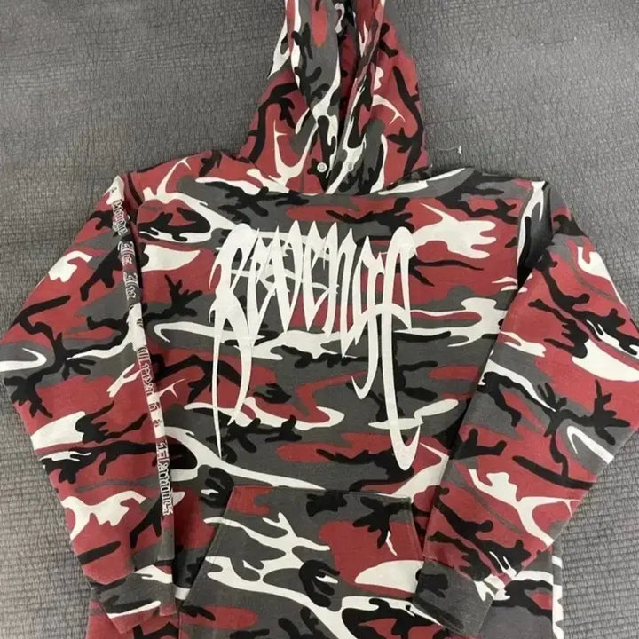 [BUNJANG] Revenge Camo Hoodie / 리벤지 카모 후드티