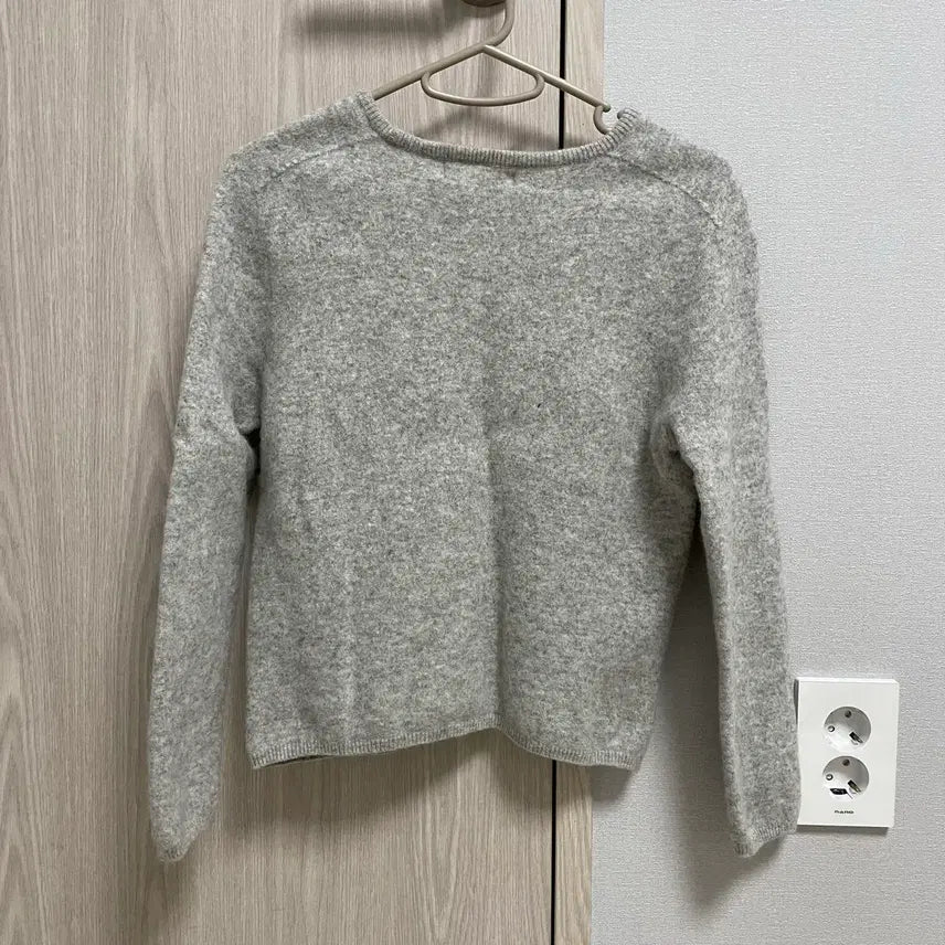 [BUNJANG] Gray Slim Fit Knit Top / 그레이 회색 xxs슬림핏 니트