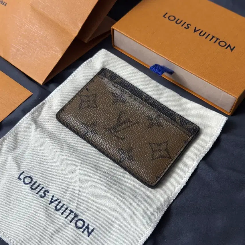 [BUNJANG] Louis Vuitton Monogram Reverse Card Holder / [정품]무료 당일발송 풀구성 루이비통 리버스 카드지갑
