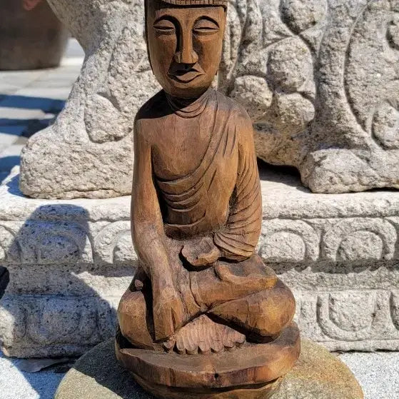 [BUNJANG] Wooden Buddha Statue / 오래된 목불(민불상)