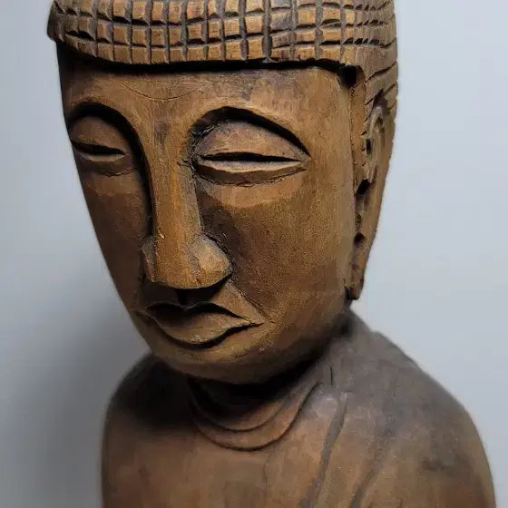 [BUNJANG] Wooden Buddha Statue / 오래된 목불(민불상)