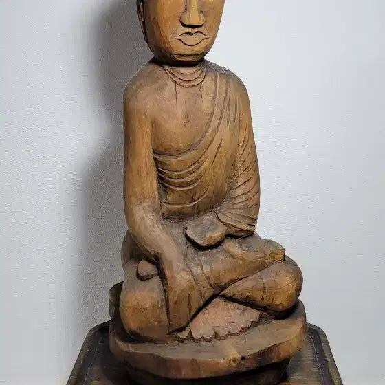 [BUNJANG] Wooden Buddha Statue / 오래된 목불(민불상)