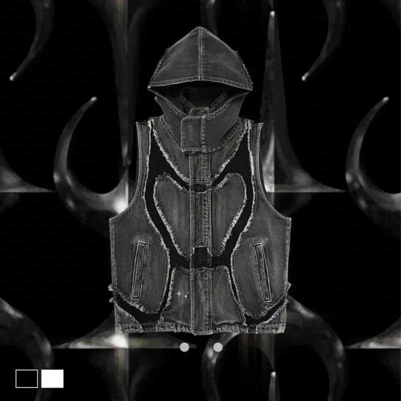 [BUNJANG] THUG CLUB Cave Denim Vest Size 2 / 떠그클럽  케이브 데님 베스트 2사이즈