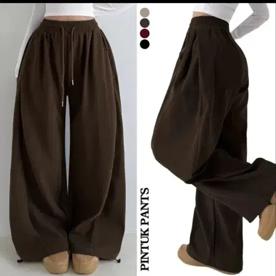 [BUNJANG] Ablie Wide Pants Brown / 에이블리 와이드팬츠 브라운
