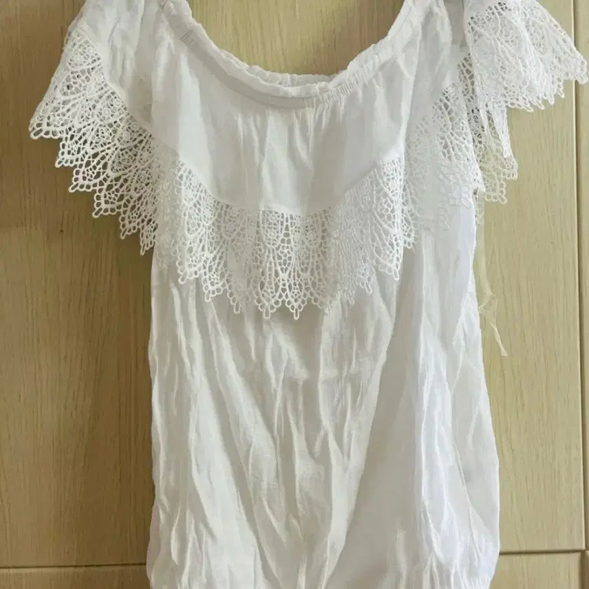 [BUNJANG] Unisex Lace Two-Piece Set / 빅사이즈 레이스 투피스 셋트