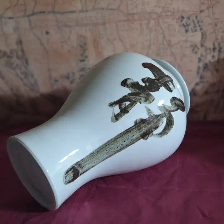 [BUNJANG] Seo Kyung Ceramic Vase / *서경보스님 친필 철화 백자호