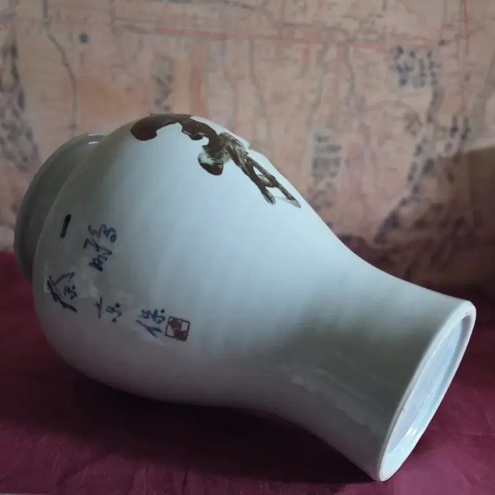 [BUNJANG] Seo Kyung Ceramic Vase / *서경보스님 친필 철화 백자호