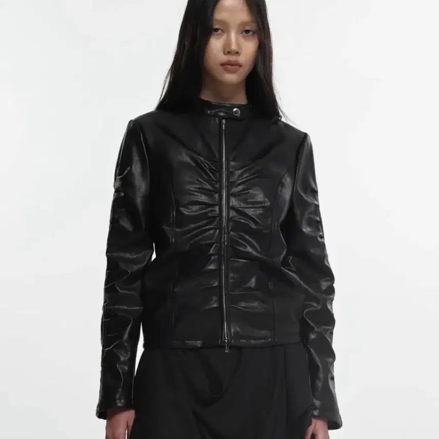[BUNJANG] NCT Leather Jacket / 나체 셔링 레더 가죽자켓