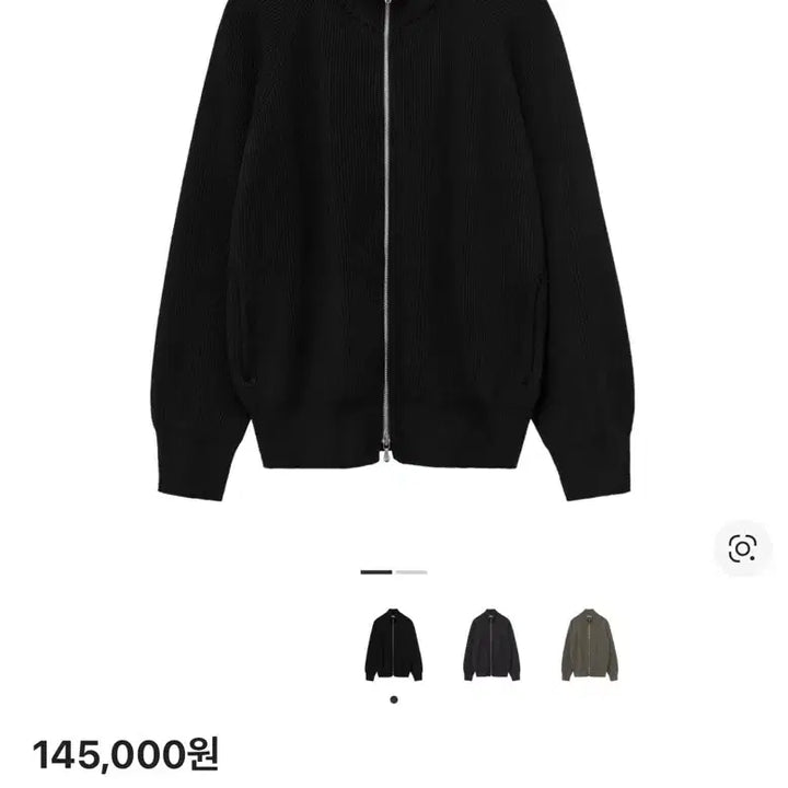 [BUNJANG] Polytelu Human Index Human Track Knit Zip Black / [3]폴리테루 휴먼인덱스 니트집업 블랙