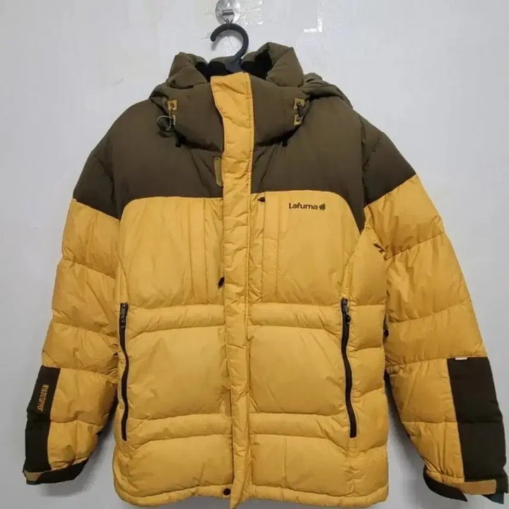 [BUNJANG] Lafuma Yellow/Khaki Padded Jacket / 라푸마 옐로우/카키 패딩 점퍼