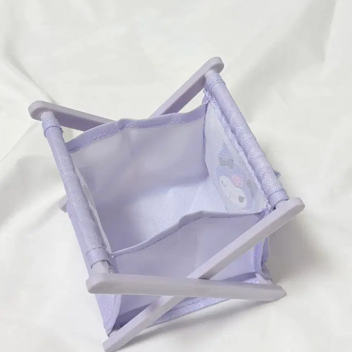 [BUNJANG] Kuromi Mini Foldable Basket Purple / 쿠로미 미니 접이식 바구니 퍼플