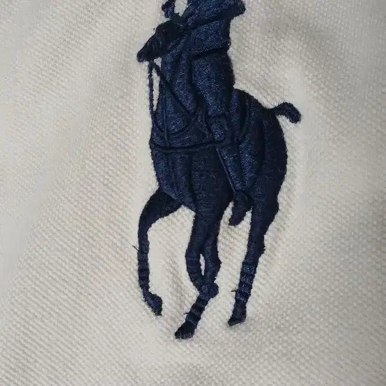 [BUNJANG] Polo White Zip-up Jacket / 폴로 빅포니 화이트 집업