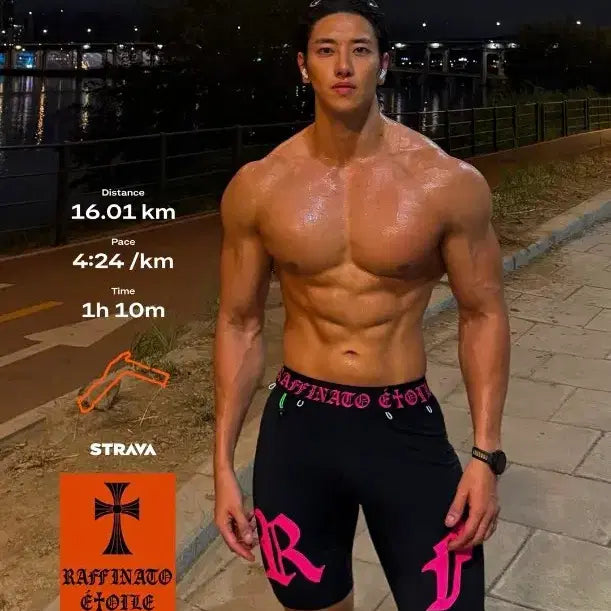 [SOLD OUT] 라피나토 러닝세트 상의50하의48 새상품 색상 블랙화이트