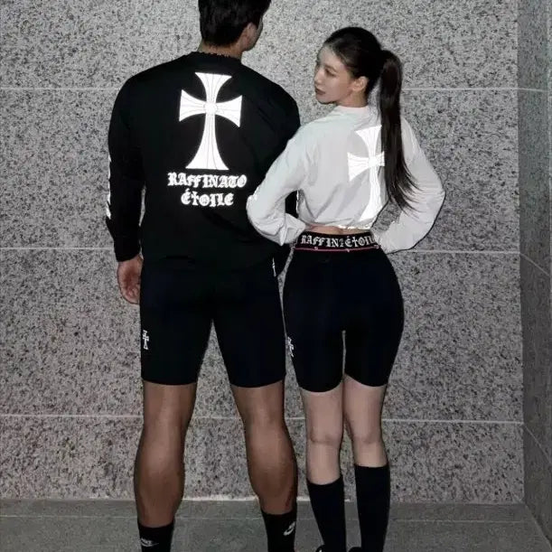 [SOLD OUT] 라피나토 러닝세트 상의50하의48 새상품 색상 블랙화이트