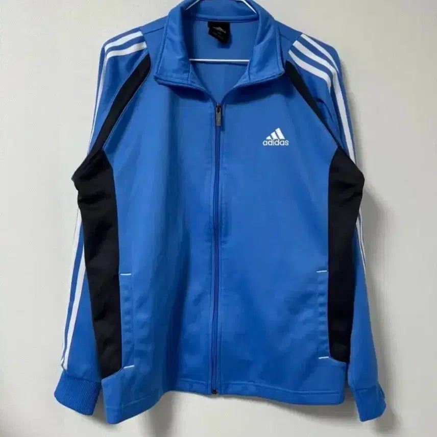 [BUNJANG] Adidas Blue Three Stripes Jersey / 아디다스 파란색 삼선 저지
