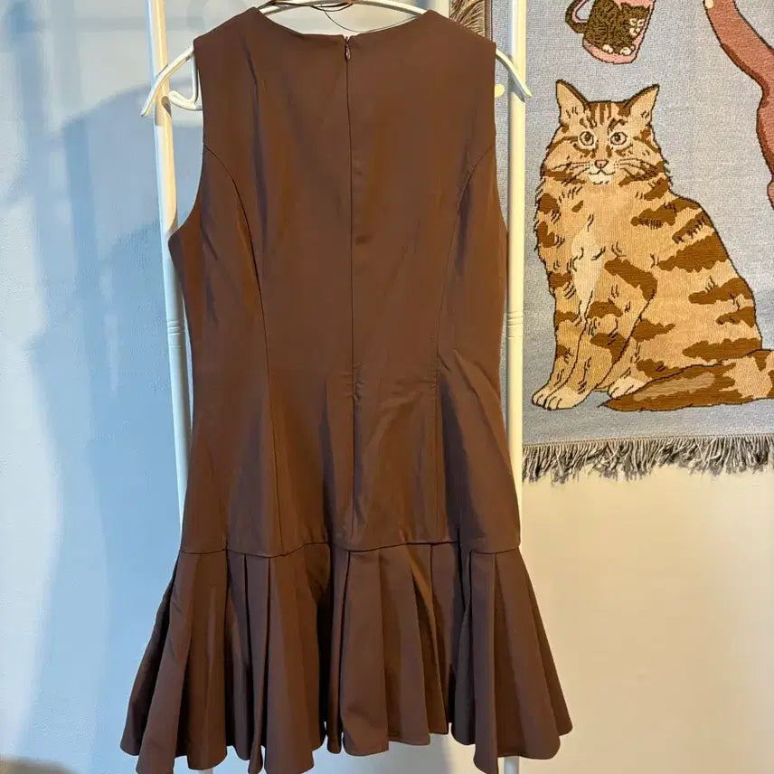 [BUNJANG] M Zara Pleated Mini Dress / M) 자라 플리츠 원피스 새상품