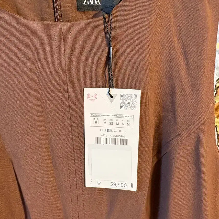 [BUNJANG] M Zara Pleated Mini Dress / M) 자라 플리츠 원피스 새상품