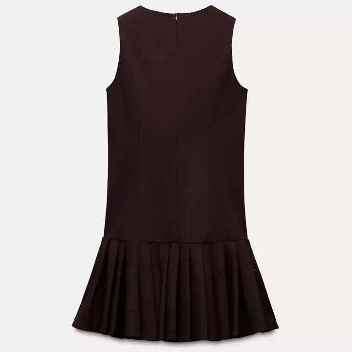 [BUNJANG] M Zara Pleated Mini Dress / M) 자라 플리츠 원피스 새상품