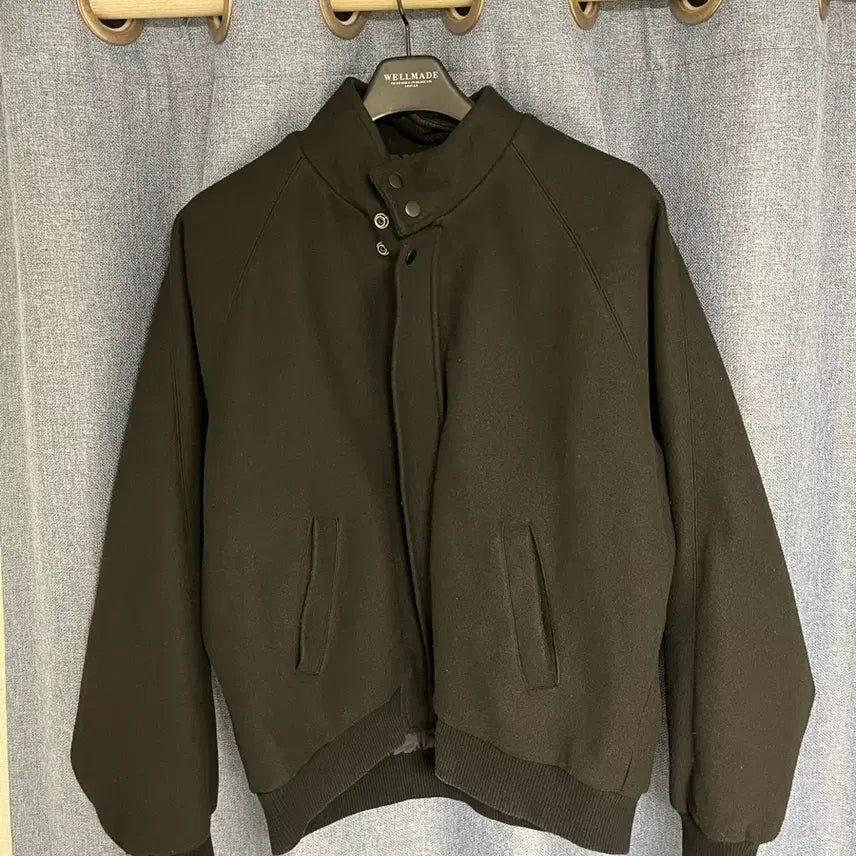 [BUNJANG] Cent Warmer Jacket Gray Crop Wool Blouson / Cent warmer jacket 남자 워머 그레이 크롭 울 블루종