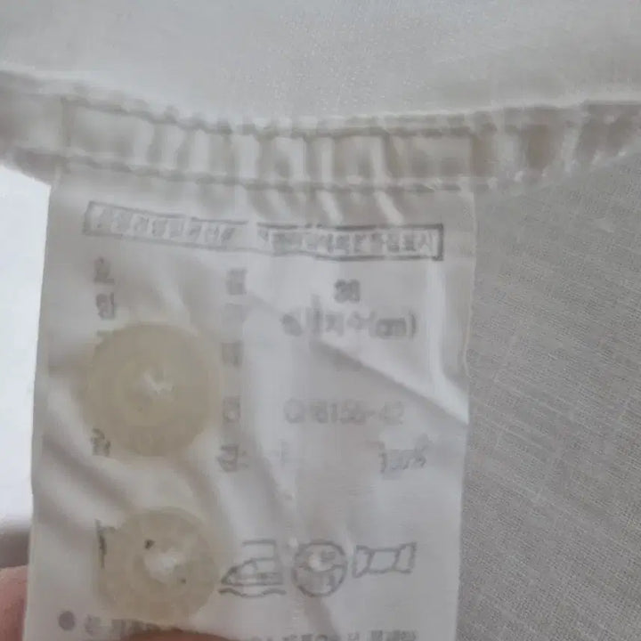 [BUNJANG] Lacoste Linen Long Sleeve Shirt - White - Men's / 남성 라코스테 화이트 흰색 린넨 마 긴팔 남방 셔츠