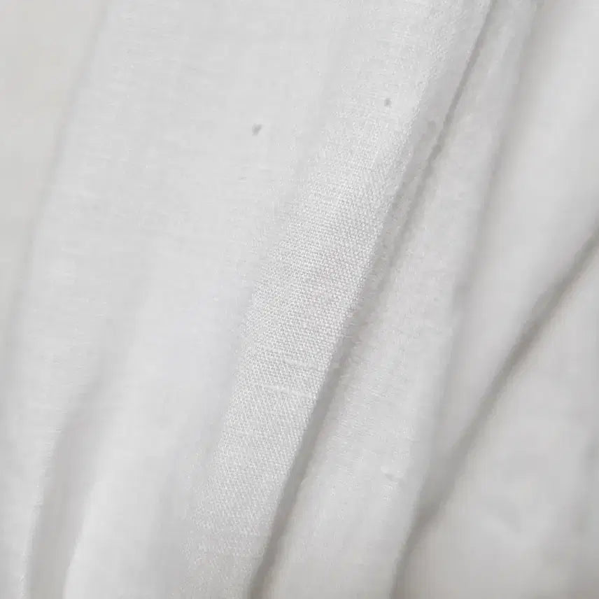 [BUNJANG] Lacoste Linen Long Sleeve Shirt - White - Men's / 남성 라코스테 화이트 흰색 린넨 마 긴팔 남방 셔츠