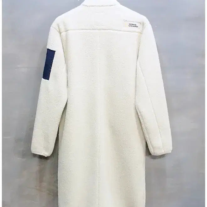 [BUNJANG] National Geographic Fleece Zip-Up (Ivory, XL) / 내셔널지오그래픽 코우너스 플리스 부클 하이넥 롱 풀집업 (공용M/95)