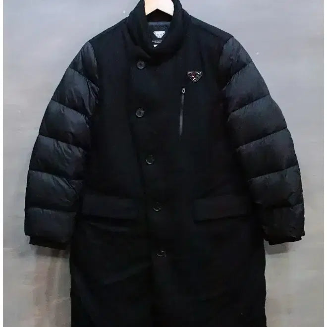[BUNJANG] Dynafit Women's Duck Down Padded Coat (Size L) / 다이나핏 모직 배색 덕다운 패딩 코트 (여성L/95)