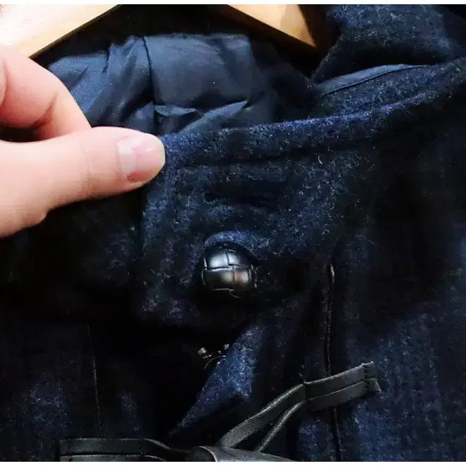 [BUNJANG] Kkomsaism Check Zip-Up Duffle Coat (M) / 꼼사이즘 울 체크 집업 더플 코트 (공용M)