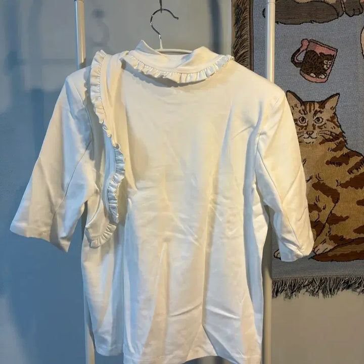 [BUNJANG] Zara Stefano Pilati Ruffle Pad T-Shirt / M) 자라x스테파노필라티 러플패드티셔츠 새상품