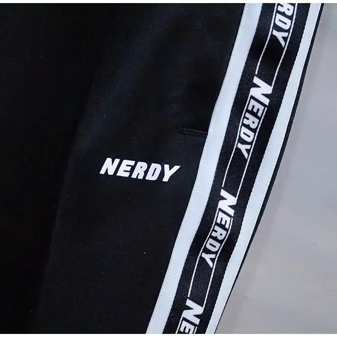 [BUNJANG] Nerdy Side Logo Taping Track Pants (L) / 널디 사이드 로고 테이핑 트랙 팬츠 (공용L)