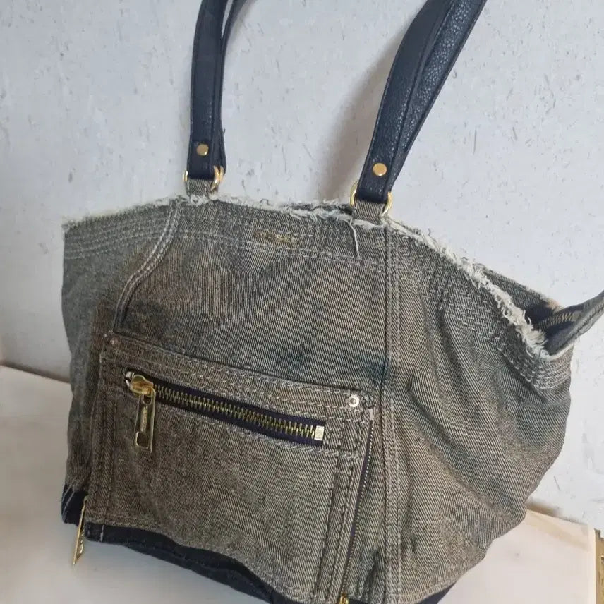 [BUNJANG] Diesel Vintage Denim Tote Bag Shoulder Bag / (정품) 디젤 빈티지 데님 토트백 숄더백