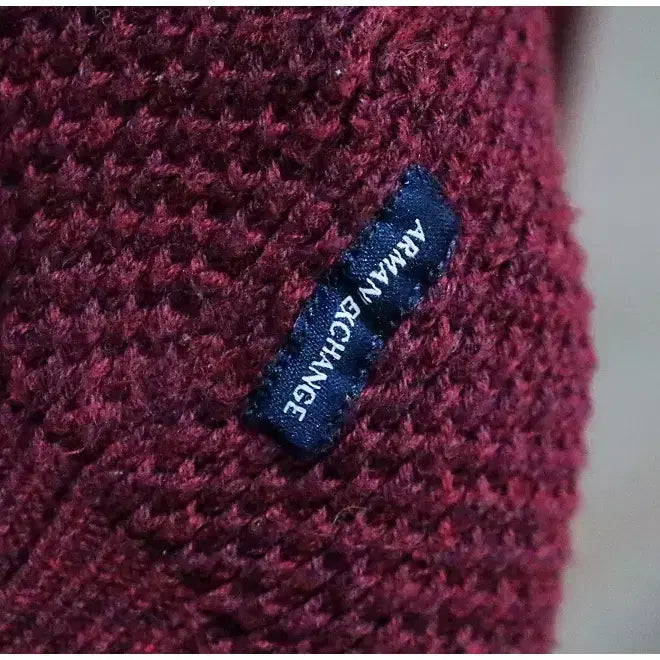 [BUNJANG] Armani Exchange Regular Fit Cotton Knit Sweater (Men's M) / 아르마니 익스체인지 레귤러핏 숄카라 코튼 니트 스웨터 (남성M/95)