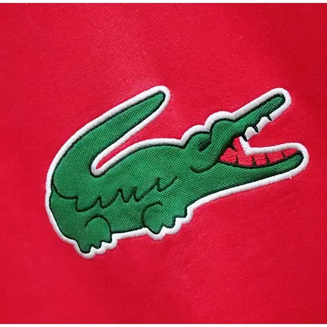 [BUNJANG] Lacoste Crewneck Sweatshirt (Red, Size 2) / 라코스테 빅크록 슬림핏 맨투맨 (공용2/90)