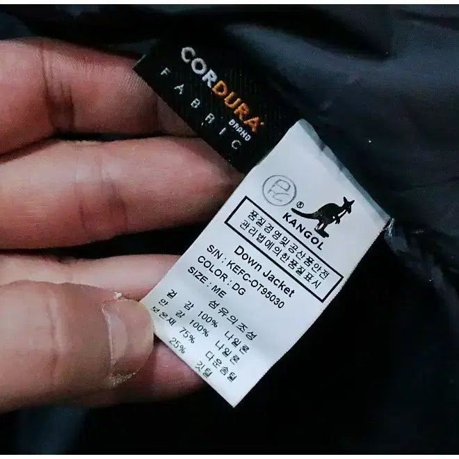 [BUNJANG] Kangol Cordura Down Padded Parka Jacket (M) / 캉골 코듀라 다운 패딩 야상 점퍼 (공용M)