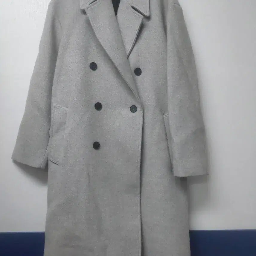 [BUNJANG] RCH Charcoal Double Long Coat / RCH 챠콜 더블 롱코트
