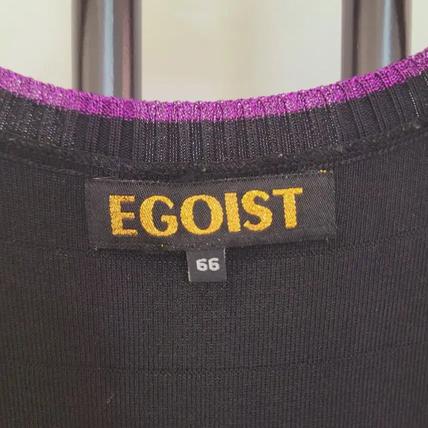 [BUNJANG] EGOIST Black Flower Ruffle Knit Dress (Size 66) / EGOIST 에고이스트 블랙 플라워 러플 니트 원피스 66사이즈