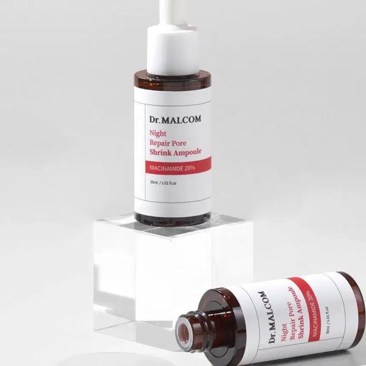 [BUNJANG] Dr. Malcolm Night Repair Pore Shrink Ampoule 30ml / 닥터말콤 나이트 리페어 포어 슈링크 앰플 30ml